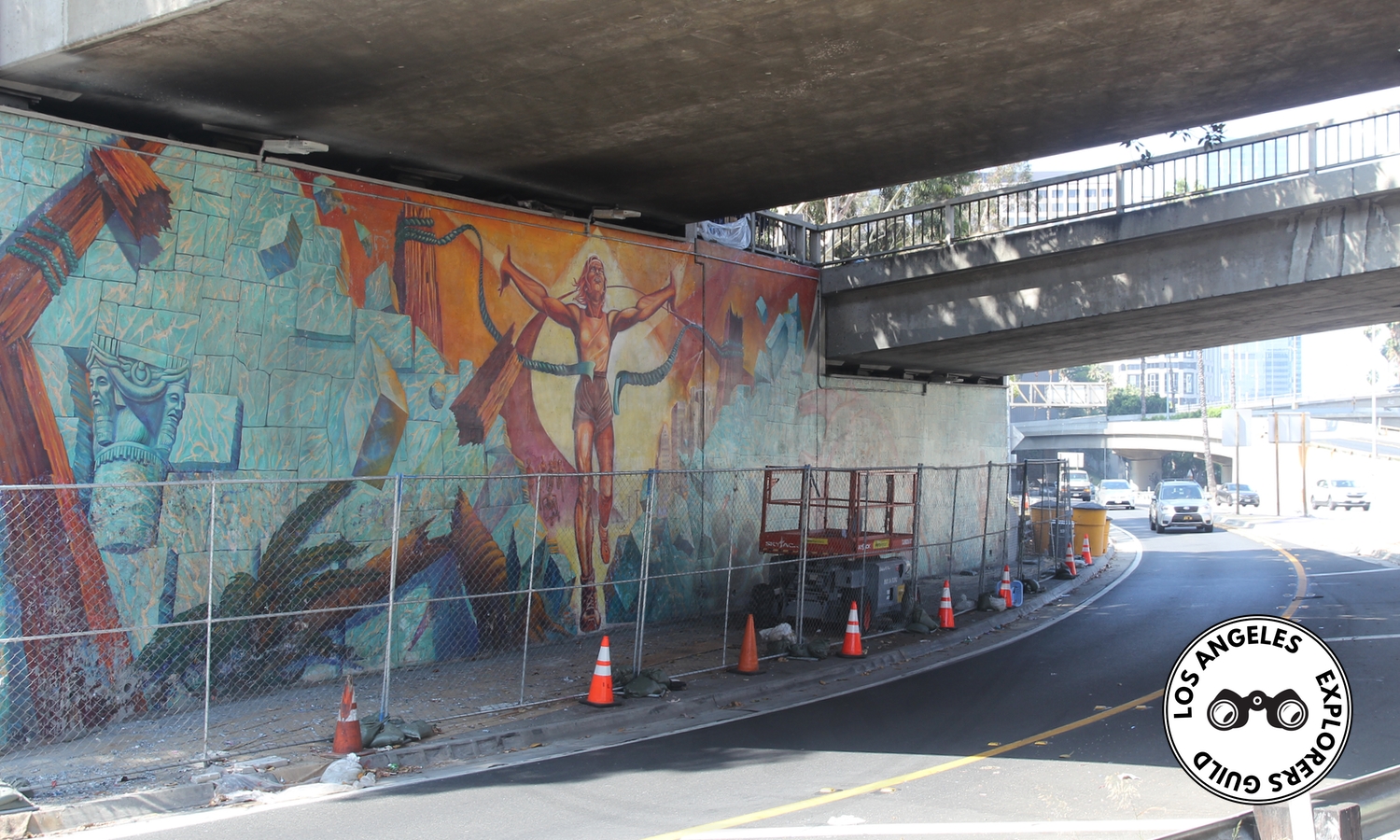 LAXG: Hitting the Wall Mural, Blind Curve