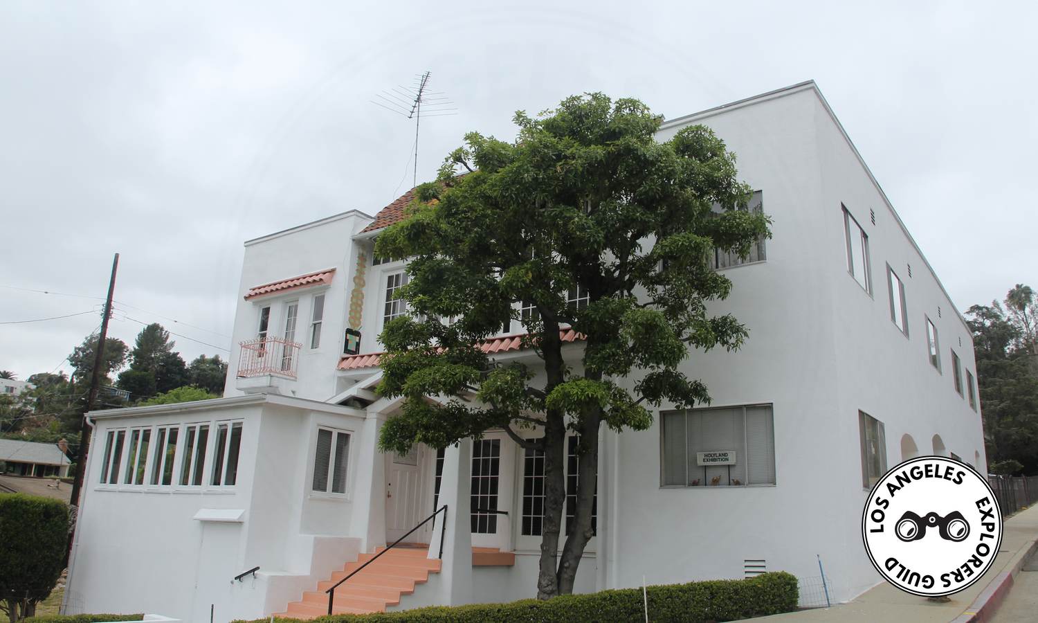 The exterior of the Holyland Exhibition