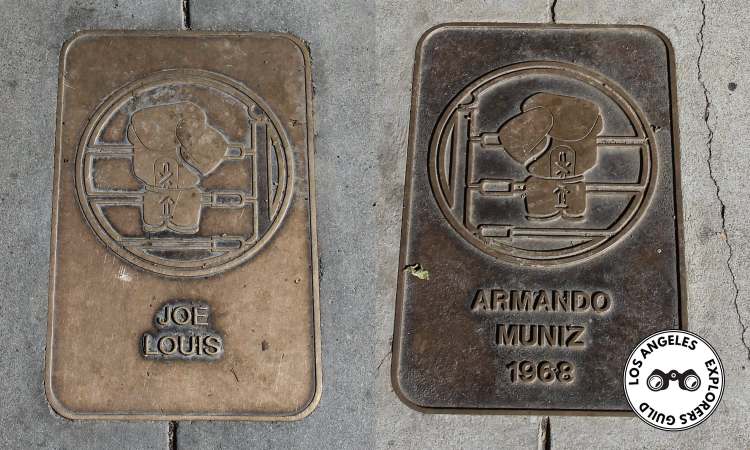 Joe Louis and Armando Muniz on the Avenue of the Athletes — Los Angeles Explorers Guild