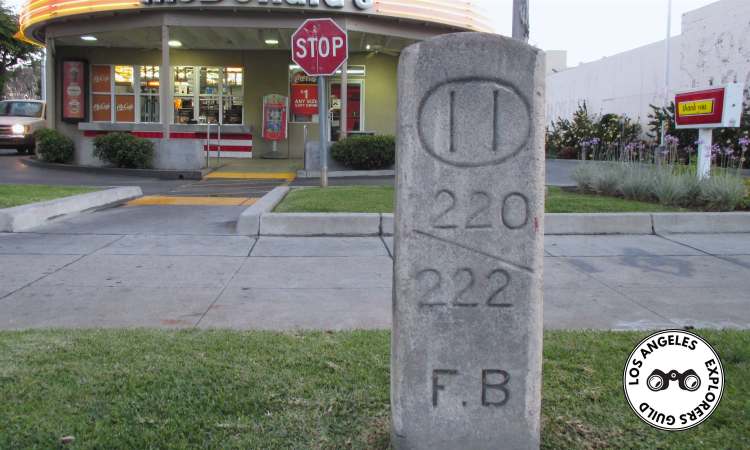 The Foothill Bancroft Marker — Los Angeles Explorers Guild
