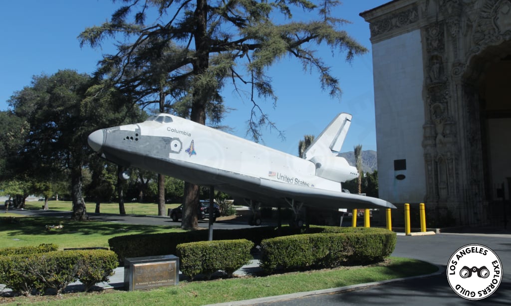 Space Shuttle Memorial at the Portal of the Folded Wings — Los Angeles Explorers Guild