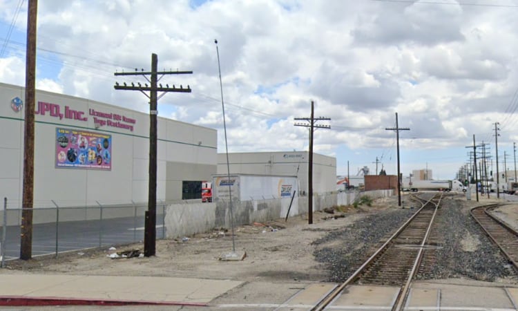 Google Streetview of the former location of the Battle of La Mesa Monument