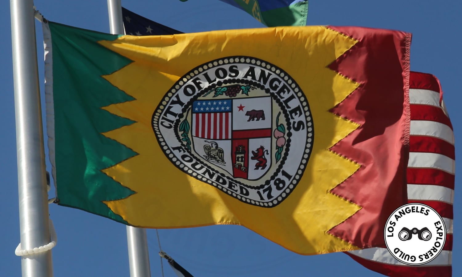 Los Angeles City Flag Flying — Los Angeles Explorers Guild