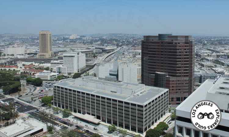 Looking southeast from the Los Angeles City Hall Observation Deck — Los Angeles Explorers Guild