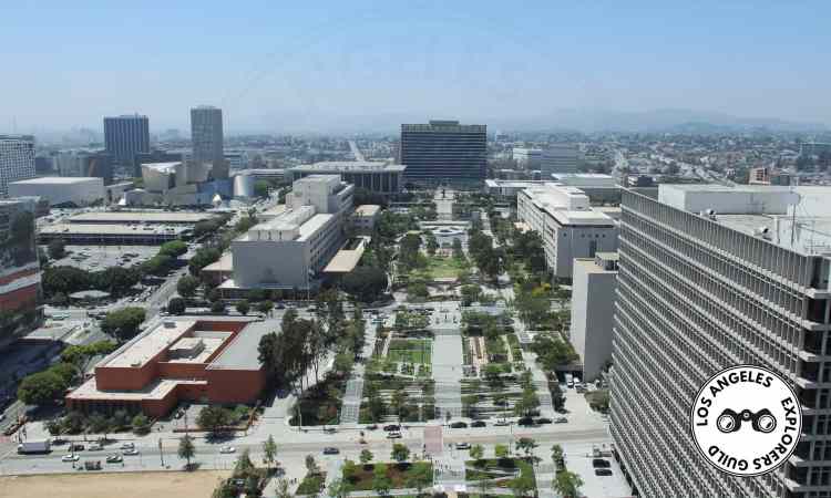 Grand Park from the Los Angeles City Hall Observation Deck — Los Angeles Explorers Guild